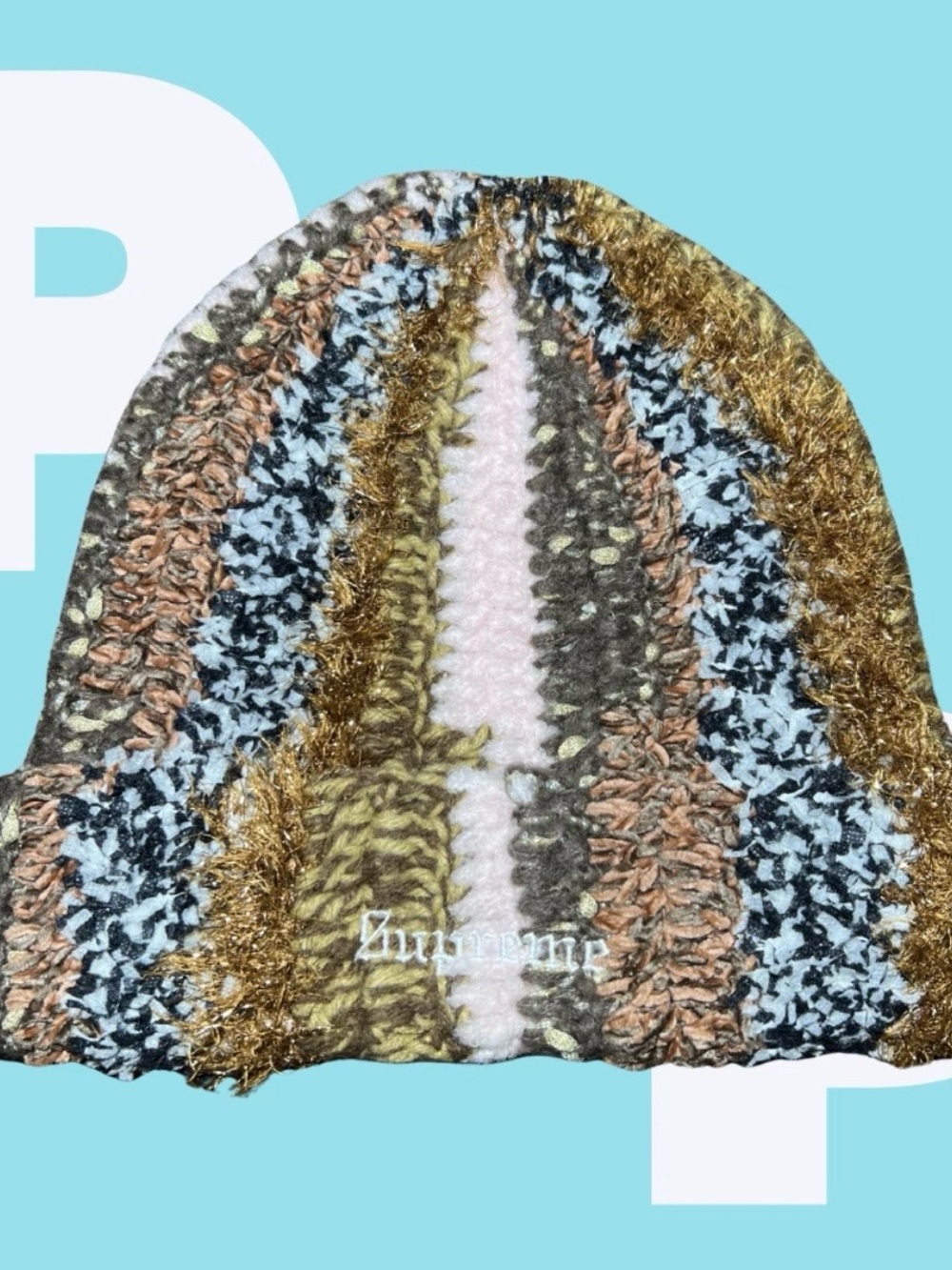 Supreme Tinsel Stripe Beanie